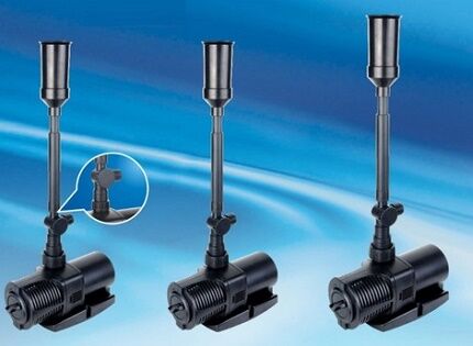 Submersible pumps for fountains and waterfalls - lineup Modifications of submersible pumps for fountains