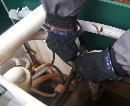 Обслуживание септика Юнилос Астра перед консервацией на зиму Прочистка септика
