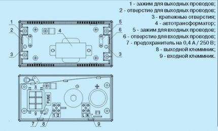 Схема подключения регулятора скорости вращения вентилятора Схема, прилагаемая производителем