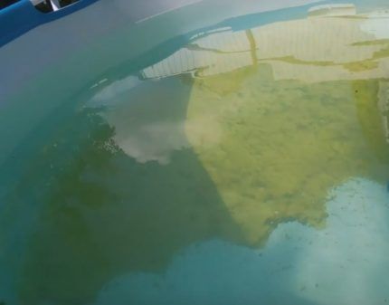 Действие коагулянтов для очистки воды в бассейне Результат применения коагулянта