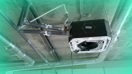 Преимущества и принцип работы системы чиллер фанкойл Фанкойл потолочный