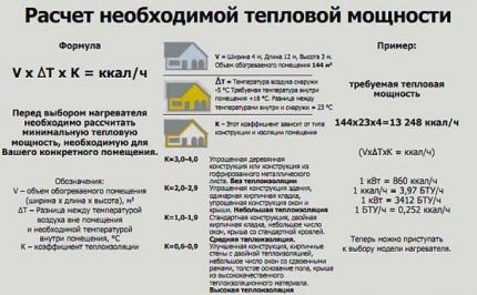 Расчет тепловой мощности Расчет тепловой мощности