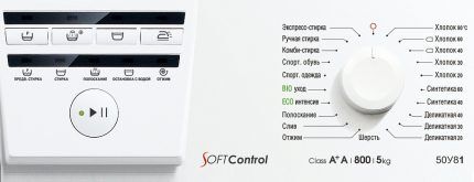 Программы работы стиральной машинки Атлант Набор программ стиральной машинки Атлант