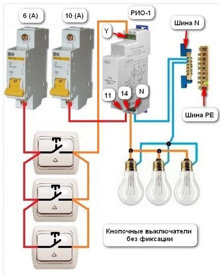 Следует выбирать наиболее подходящую схему Схема подключения с двумя автоматами