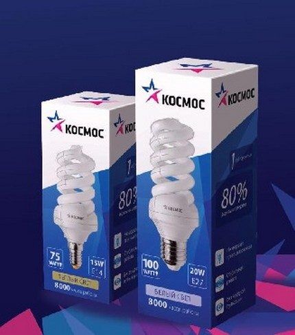 Недорогие люминесценты от компании КОСМОС Ассортимент ламп фирмы Космос