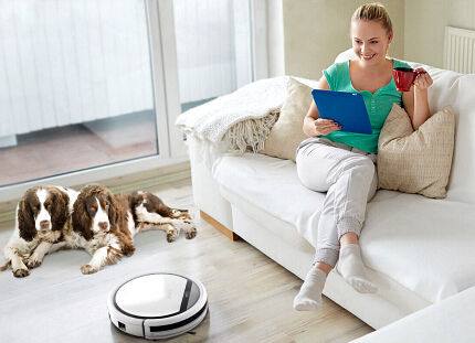 Модель iLife V3S Pro снабжена белым корпусом из пластика Робот-пылесос iLife V3S Pro