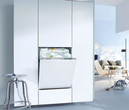 Модель способна работать в 13 различных режимах Miele G 6993 SCVi в интерьере