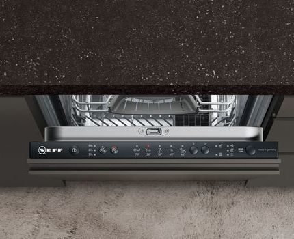 Для управления Neff S58E40X0 предусмотрены кнопки Приборная панель Neff