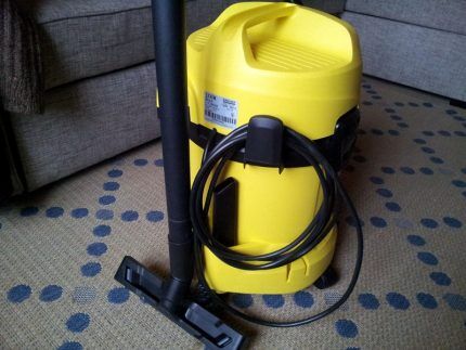Karcher WD 3 Premium снабжен питающим 4-метровым кабелем Шнур пылесоса Керхер