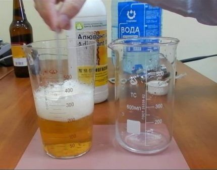 Ингредиенты для приготовления домашнего пеногасителя Приготовление раствора для гашения пены в домашних условиях