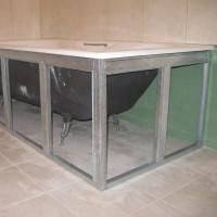 Каркас для ванны: как смастерить и установить опорную конструкцию