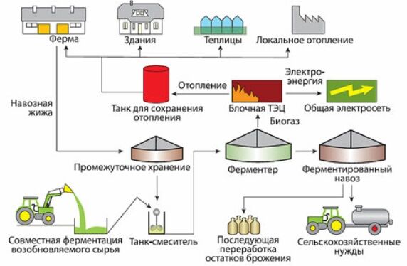 Биореакторы для переработки отходов в биогаз и удобрения