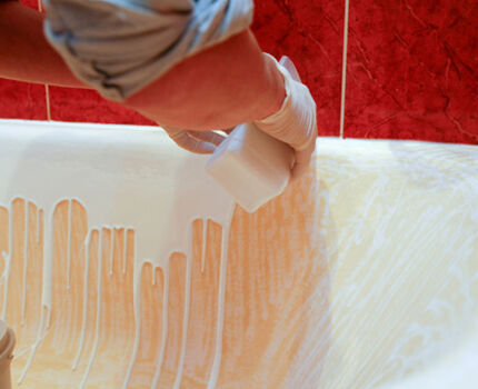 Реставрация ванн жидким акрилом технология нанесения нового покрытия