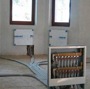 Коллекторная система отопления разводка для частного дома