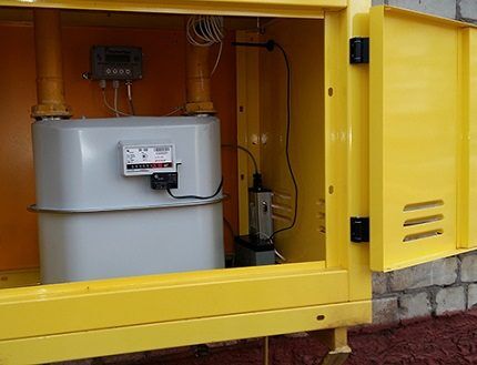 Как выбрать газовый счетчик для установки на улице Газовый счетчик на улице