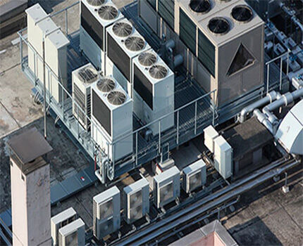 Конструкция вытяжной вентиляции помещений промышленного склада Вентиляционное оборудование на крыше здания