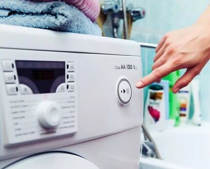 Выбор программы для стиральной машины