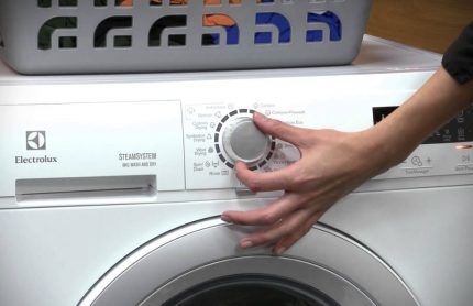 Настройки стиральной машины