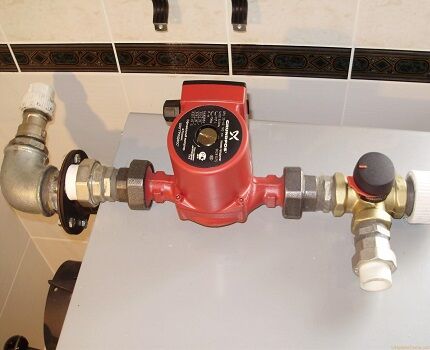 Отопительный прибор фирмы Grundfos Циркуляционный насос Грандфос