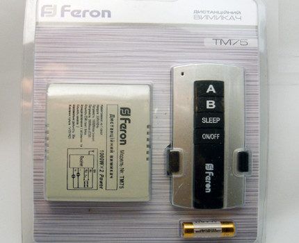 Беспроводной выключатель Feron TM-75