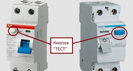 Тестовая клавиша УЗО Тестовая клавиша УЗО