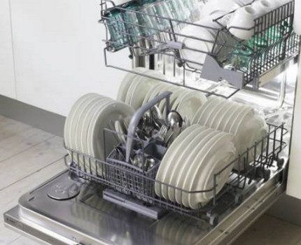 открытая посудомоечная машина