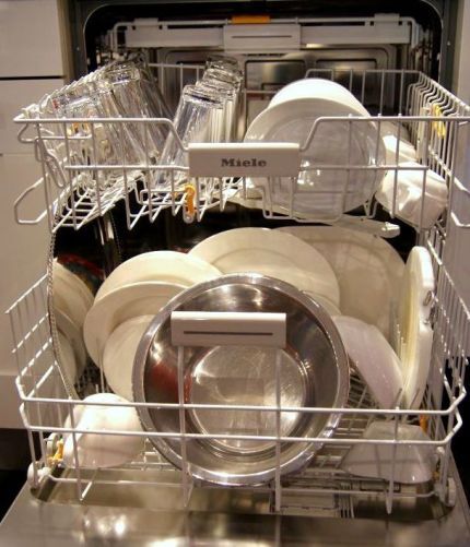 Последовательность мытья в посудомоечной машине
