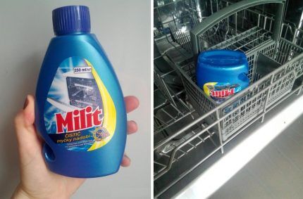 Недорогое средство для посудомоек Milit