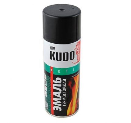 Термостойкая аэрозольная эмаль с логотипом Kudo Эмаль российской марки Kudo