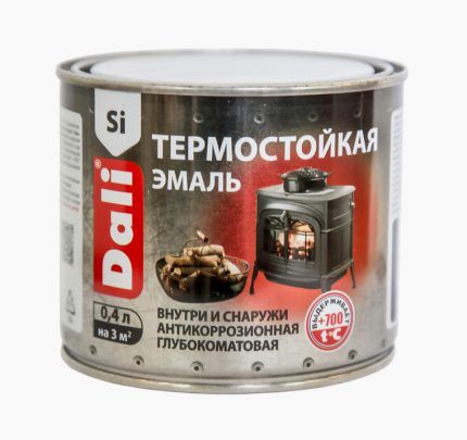 Эмаль для нанесения валиком или кистью Банка с эмалью марки Dali