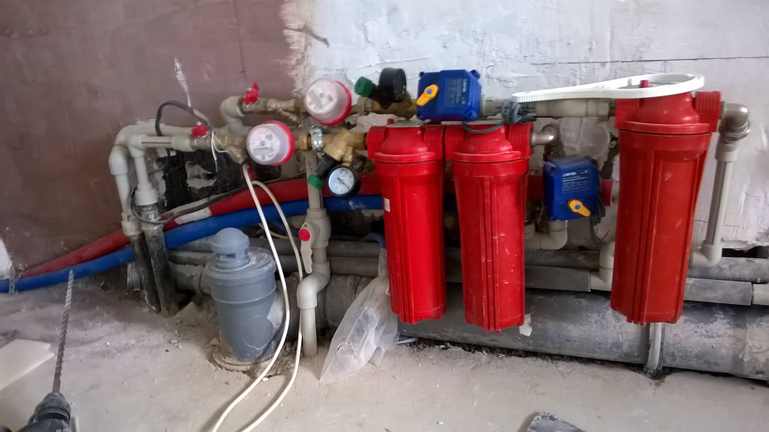 Правильный монтаж водомера в цепь с краном от протечки \"Нептун\"