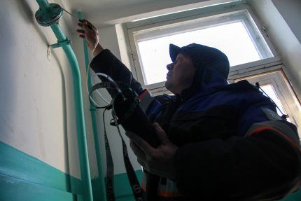 Проверка газового оборудования внутри дома