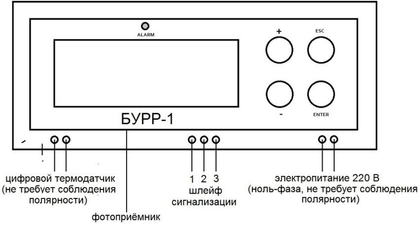 Бурр 1м схема подключения