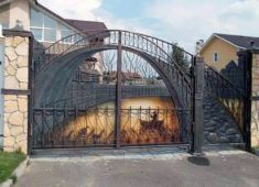 Установка распашных ворот: нюансы выбора + советы по установке ворот и настройке автоматики