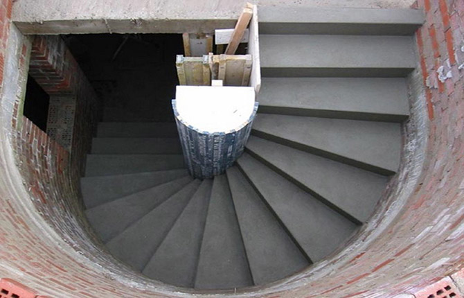Поворотно-винтовая лестница
