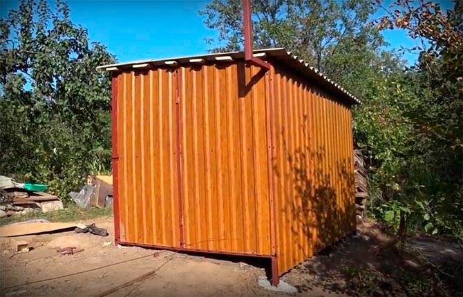 Каркасный сарай с односкатной крышей - строительство своими руками + Видео