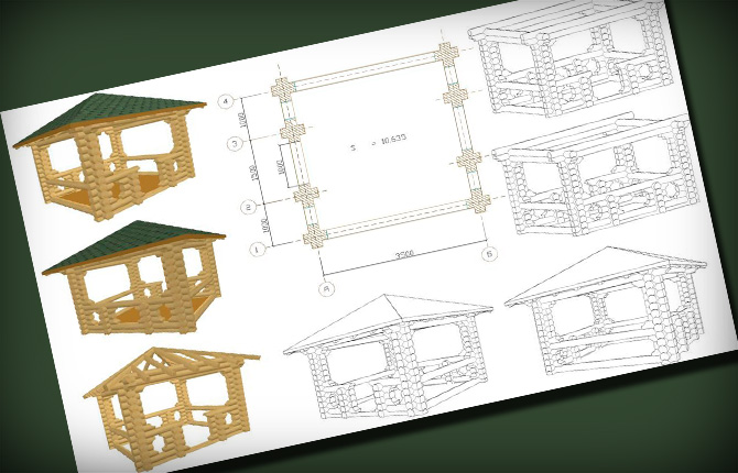 Беседка из бревна своими руками, пошаговая инструкция, плюсы и минусы